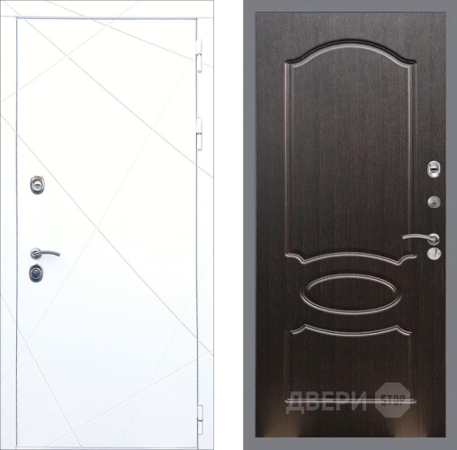 Входная металлическая Дверь Рекс (REX) 13 Силк Сноу FL-128 Венге светлый в Кашире