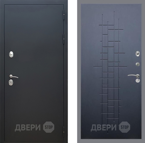Входная металлическая Дверь Рекс (REX) 5 Черный Муар FL-289 Ясень черный в Кашире