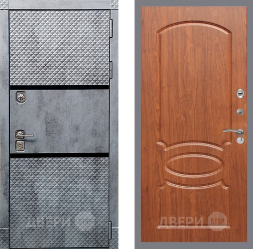 Входная металлическая Дверь Рекс (REX) 15 Бетон Темный FL-128 Морёная берёза в Кашире