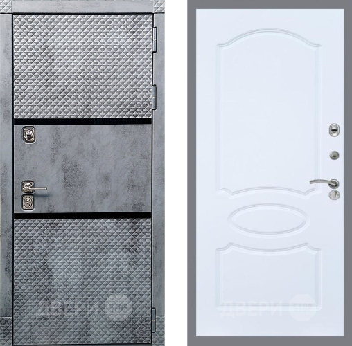 Входная металлическая Дверь Рекс (REX) 15 Бетон Темный FL-128 Силк Сноу в Кашире