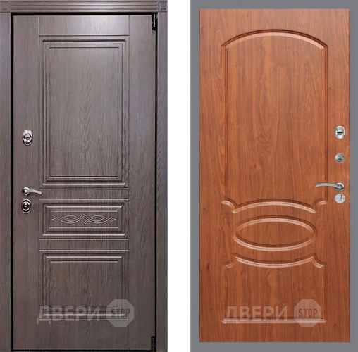 Входная металлическая Дверь Рекс (REX) Премиум-S FL-128 Морёная берёза в Кашире