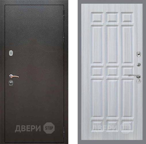 Входная металлическая Дверь Рекс (REX) 5 Серебро Антик FL-33 Сандал белый в Кашире