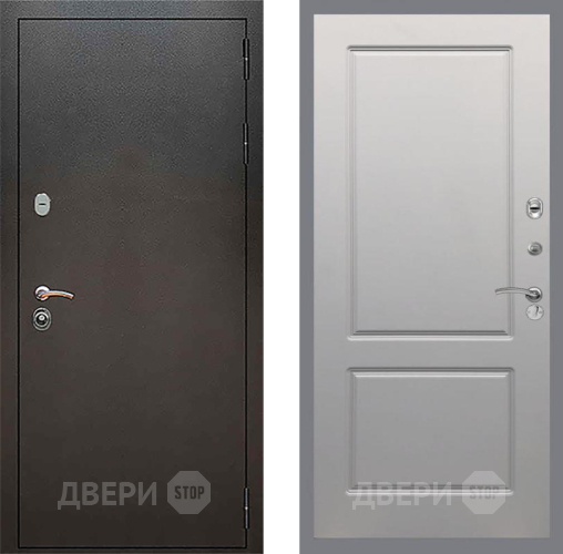Входная металлическая Дверь Рекс (REX) 5 Серебро Антик FL-117 Грей софт в Кашире