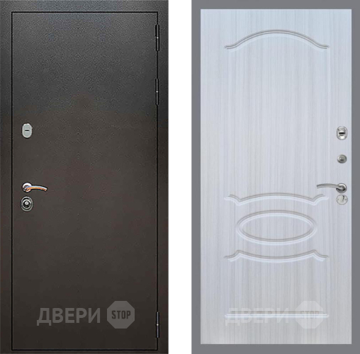 Входная металлическая Дверь Рекс (REX) 5 Серебро Антик FL-128 Сандал белый в Кашире