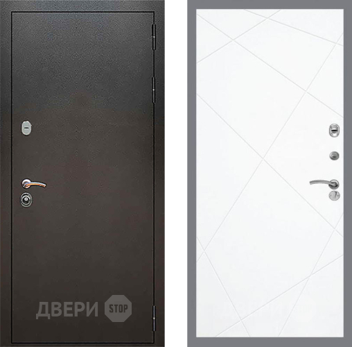 Входная металлическая Дверь Рекс (REX) 5 Серебро Антик FL-291 Силк Сноу в Кашире