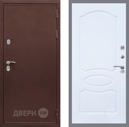 Входная металлическая Дверь Рекс (REX) 5А FL-128 Силк Сноу в Кашире
