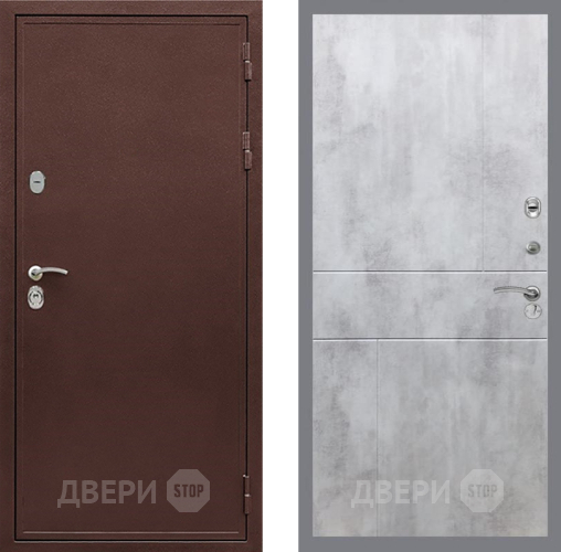 Входная металлическая Дверь Рекс (REX) 5А FL-290 Бетон светлый в Кашире