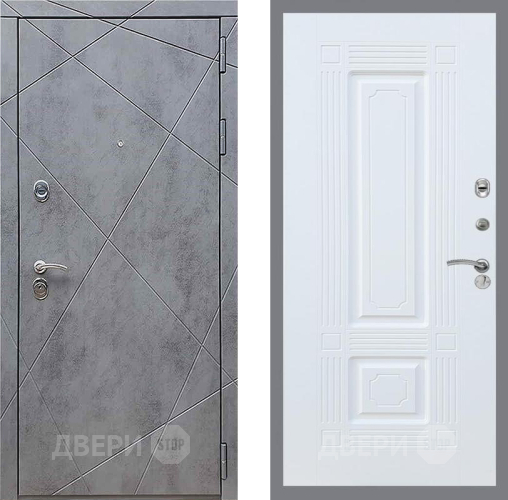 Входная металлическая Дверь Рекс (REX) 13 Бетон Темный FL-2 Силк Сноу в Кашире
