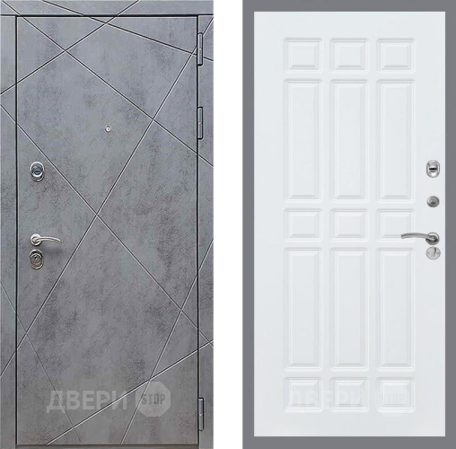 Входная металлическая Дверь Рекс (REX) 13 Бетон Темный FL-33 Силк Сноу в Кашире