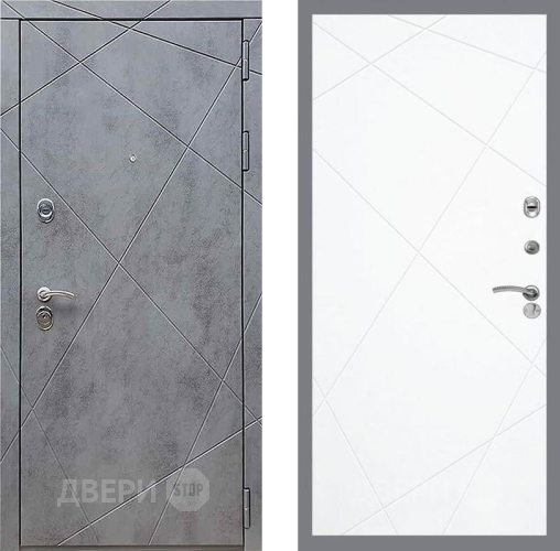 Входная металлическая Дверь Рекс (REX) 13 Бетон Темный FL-291 Силк Сноу в Кашире