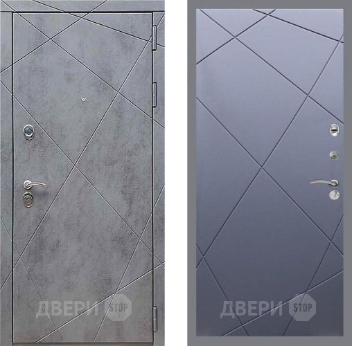 Входная металлическая Дверь Рекс (REX) 13 Бетон Темный FL-291 Силк титан в Кашире