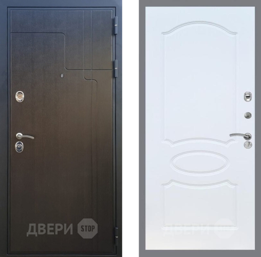 Входная металлическая Дверь Рекс (REX) Премиум-246 FL-128 Белый ясень в Кашире