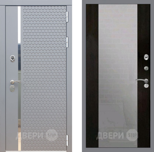 Входная металлическая Дверь Рекс (REX) 24 СБ-16 Зеркало Венге в Кашире