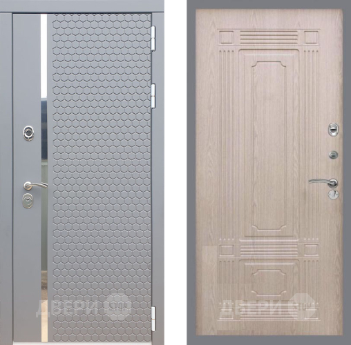 Входная металлическая Дверь Рекс (REX) 24 FL-2 Беленый дуб в Кашире