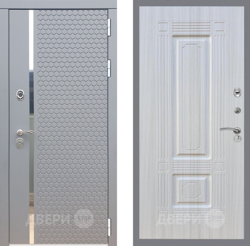Входная металлическая Дверь Рекс (REX) 24 FL-2 Сандал белый в Кашире