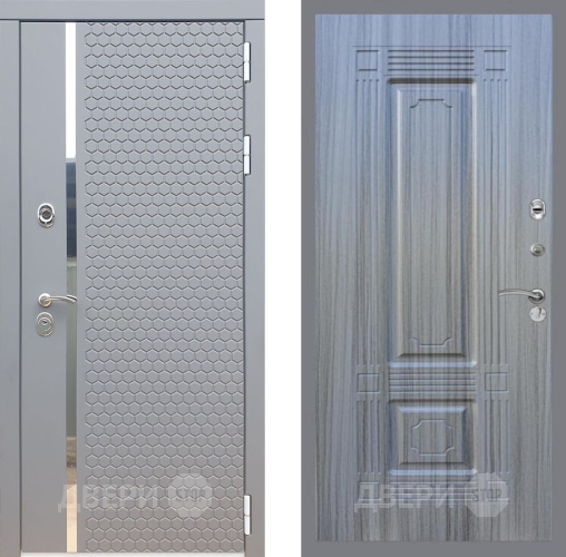 Входная металлическая Дверь Рекс (REX) 24 FL-2 Сандал грей в Кашире