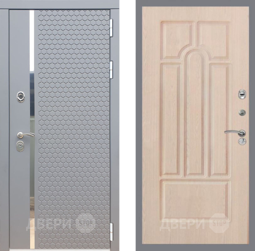 Входная металлическая Дверь Рекс (REX) 24 FL-58 Беленый дуб в Кашире