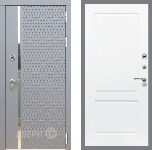 Входная металлическая Дверь Рекс (REX) 24 FL-117 Силк Сноу в Кашире