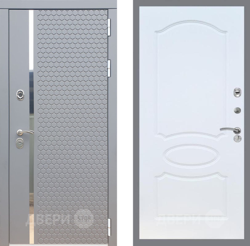 Входная металлическая Дверь Рекс (REX) 24 FL-128 Белый ясень в Кашире