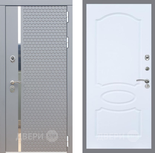 Входная металлическая Дверь Рекс (REX) 24 FL-128 Силк Сноу в Кашире