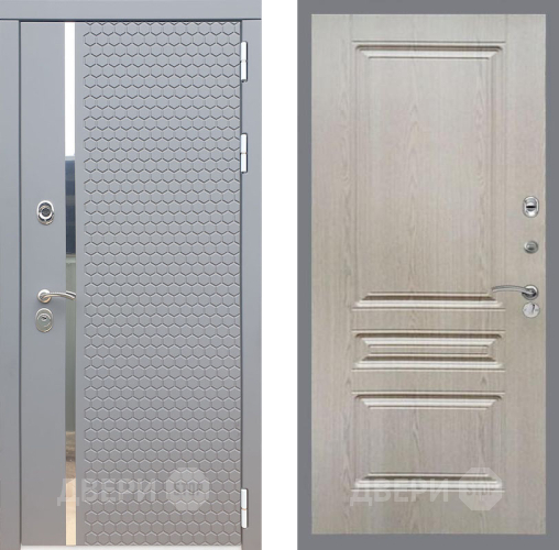 Входная металлическая Дверь Рекс (REX) 24 FL-243 Беленый дуб в Кашире