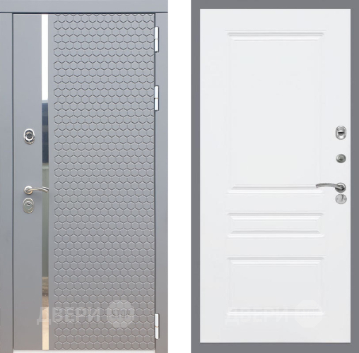Входная металлическая Дверь Рекс (REX) 24 FL-243 Силк Сноу в Кашире