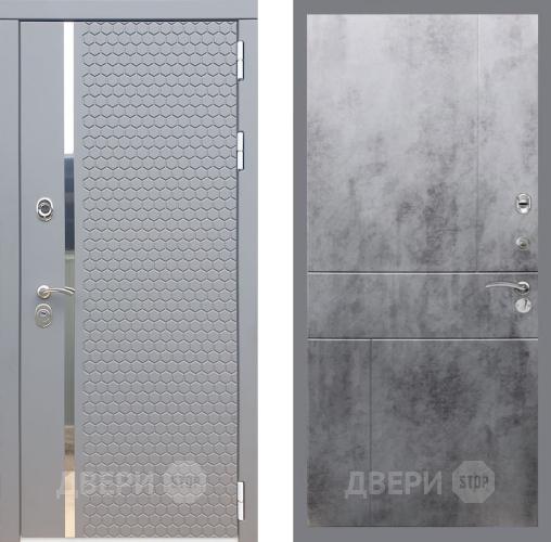 Входная металлическая Дверь Рекс (REX) 24 FL-290 Бетон темный в Кашире