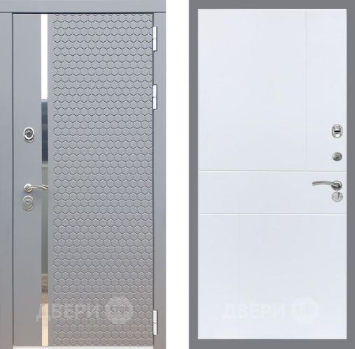 Входная металлическая Дверь Рекс (REX) 24 FL-290 Силк Сноу в Кашире