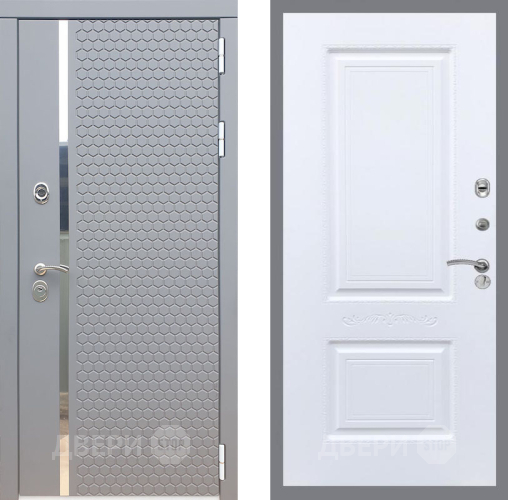 Входная металлическая Дверь Рекс (REX) 24 Смальта Силк Сноу в Кашире