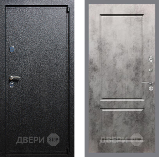 Входная металлическая Дверь Рекс (REX) 3 FL-117 Бетон темный в Кашире