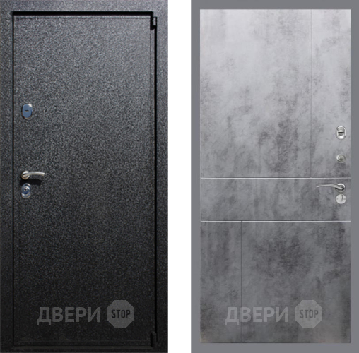Входная металлическая Дверь Рекс (REX) 3 FL-290 Бетон темный в Кашире