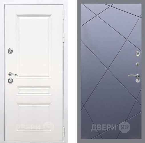 Входная металлическая Дверь Рекс (REX) Премиум-н Силк Сноу FL-291 Силк титан в Кашире