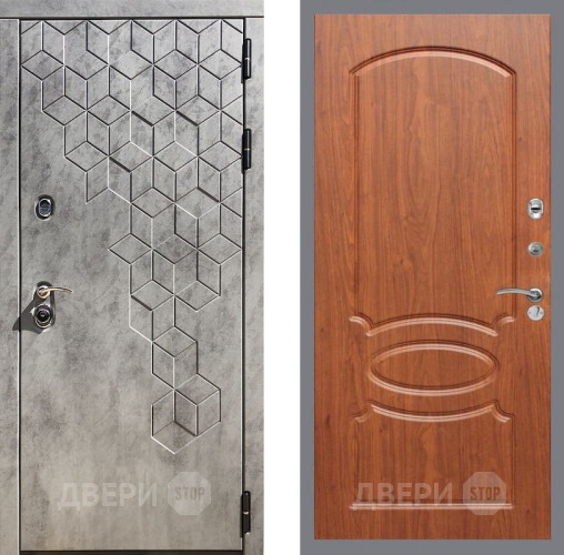 Входная металлическая Дверь Рекс (REX) 23 FL-128 Морёная берёза в Кашире