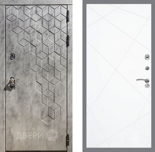 Входная металлическая Дверь Рекс (REX) 23 FL-291 Силк Сноу в Кашире