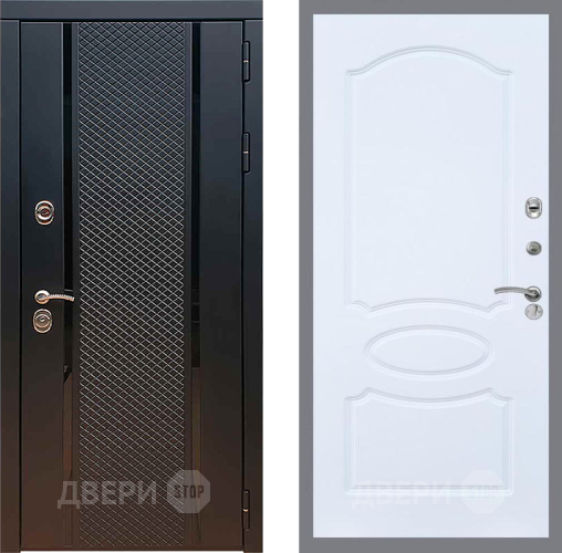 Входная металлическая Дверь Рекс (REX) 25 FL-128 Силк Сноу в Кашире
