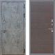 Входная металлическая Дверь Стоп БЕТОН Гладкая венге поперечный в Кашире