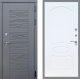 Входная металлическая Дверь Стоп СКАНДИ ФЛ-128 Белый ясень в Кашире