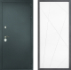 Входная металлическая Дверь Дверной континент Рубикон Серебро Дизайн ФЛ-655 Белый софт в Кашире