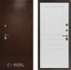 Входная металлическая Дверь Престиж Медь Классика Лиственница белая в Кашире
