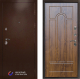 Входная металлическая Дверь Престиж Медь Арка Дуб в Кашире