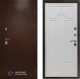 Входная металлическая Дверь Престиж Медь Арка Лиственница белая в Кашире