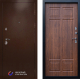 Входная металлическая Дверь Престиж Медь Премиум Орех темный в Кашире