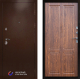 Входная металлическая Дверь Престиж Медь Премиум Орех светлый в Кашире