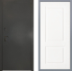 Дверь Заводские двери Эталон 3к антик серебро Доррен Белый софт в Кашире