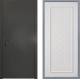 Дверь Заводские двери Эталон 3к антик серебро Упра Белый софт в Кашире