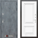 Входная металлическая Дверь Лабиринт (LABIRINT) Бетон 26 Белый (RAL-9003) в Кашире