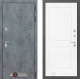 Входная металлическая Дверь Лабиринт (LABIRINT) Бетон 11 Белый софт в Кашире