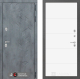 Входная металлическая Дверь Лабиринт (LABIRINT) Бетон 13 Белый софт в Кашире