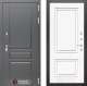 Входная металлическая Дверь Лабиринт (LABIRINT) Платинум 26 Белый (RAL-9003) в Кашире