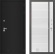 Дверь Лабиринт (LABIRINT) Classic шагрень черная 22 Белый софт в Кашире